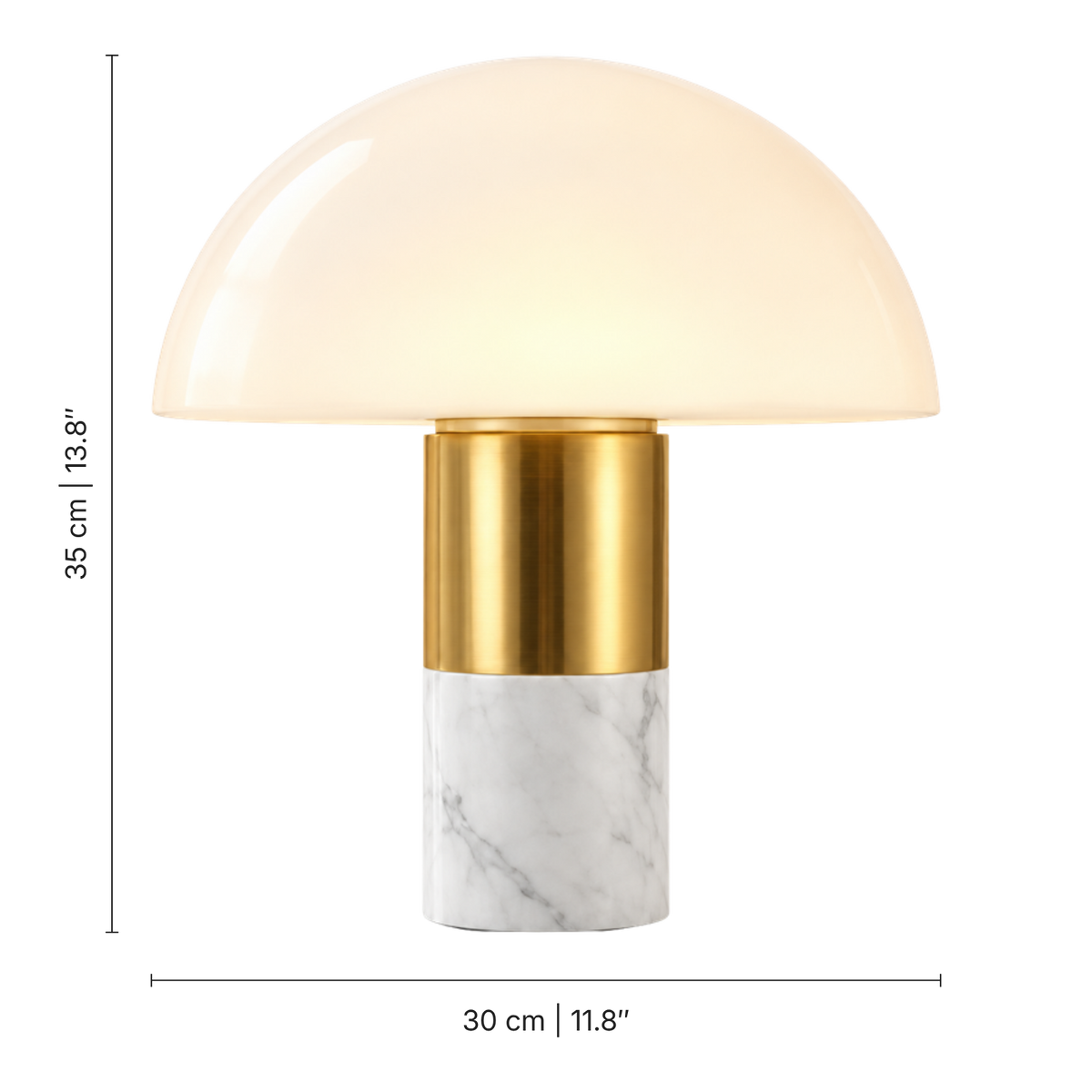 Marble Mushroom Table Lamp