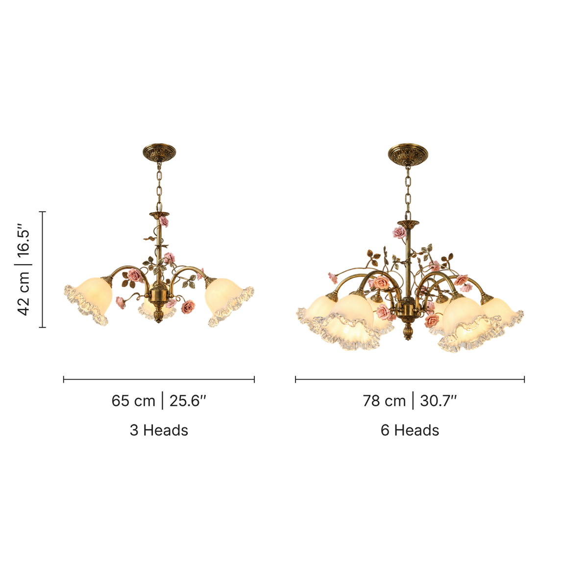Lampadario Medieval Rosa