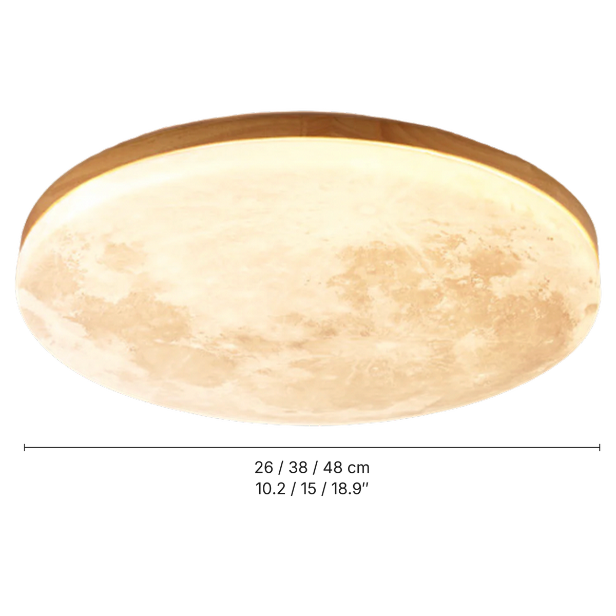 Moon Ceiling Light dimensions