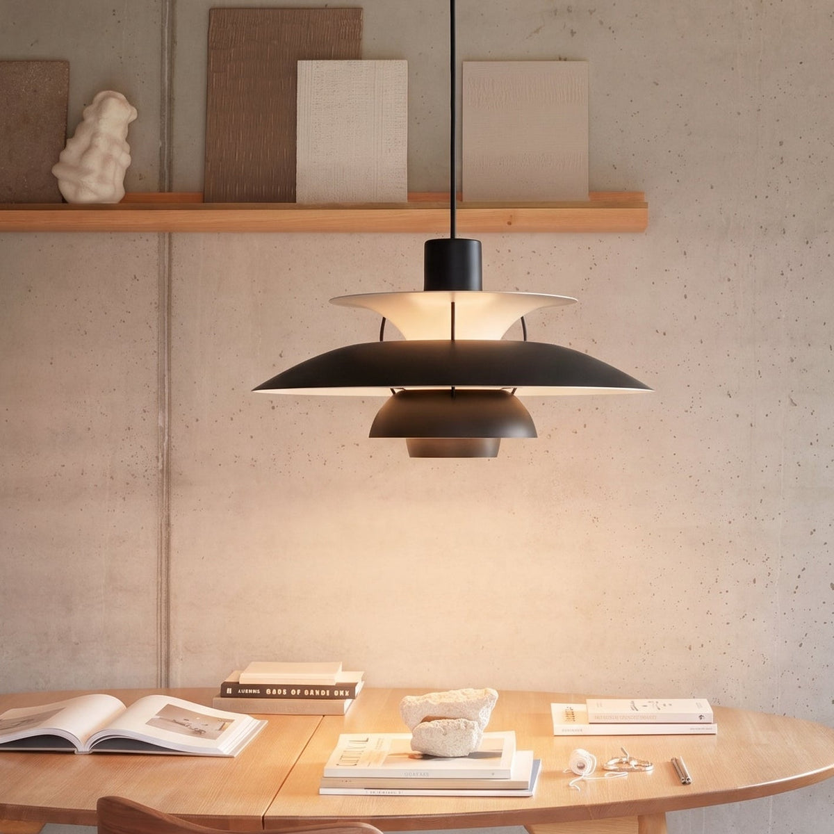 Lampada a sospensione danese a più strati