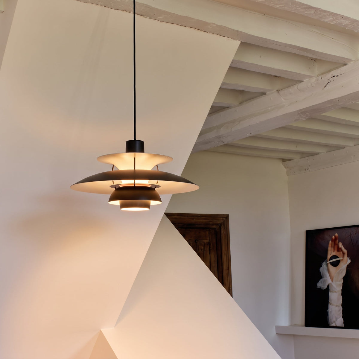 Lampada a sospensione danese a più strati