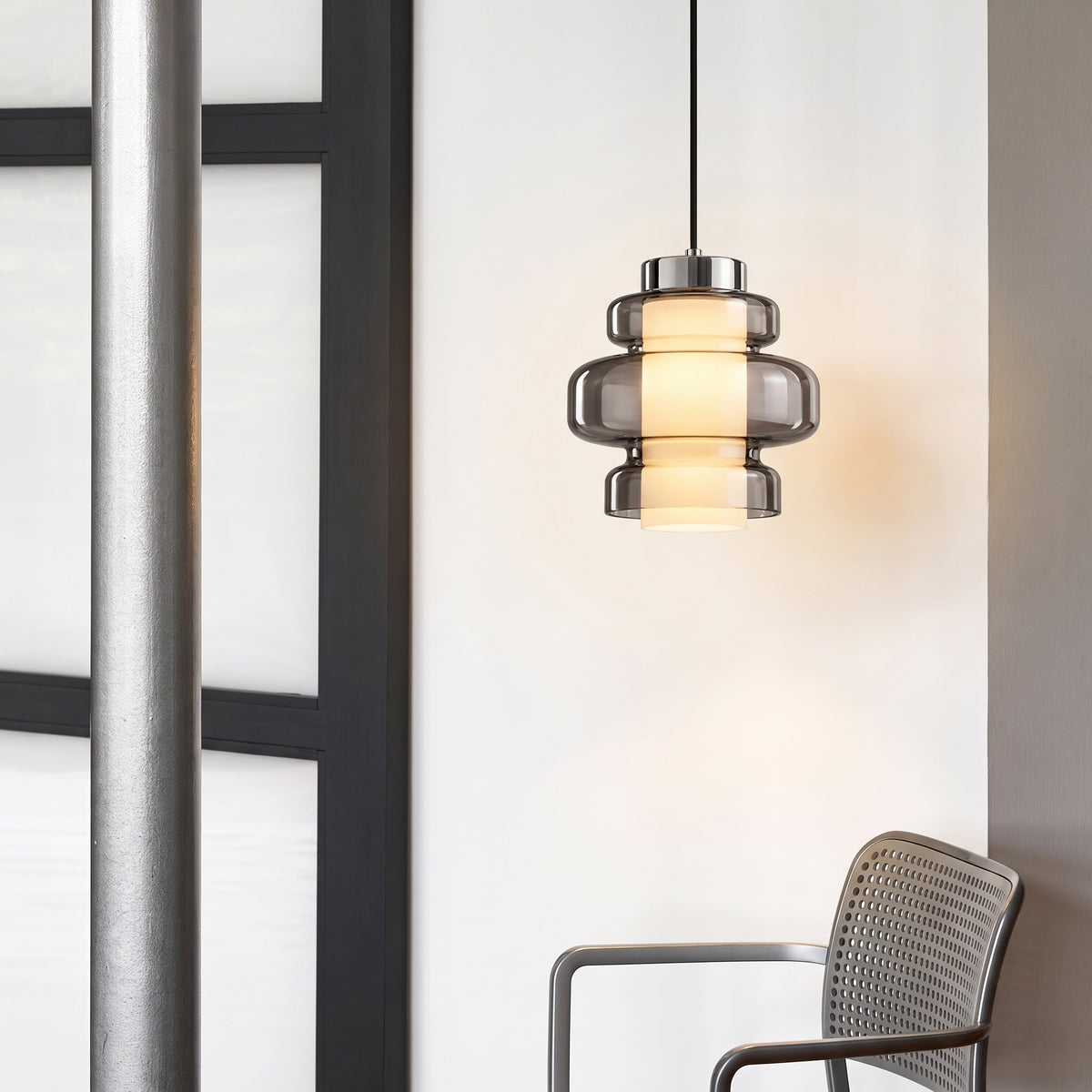 Multilayered Medieval Bauhaus Pendant Light