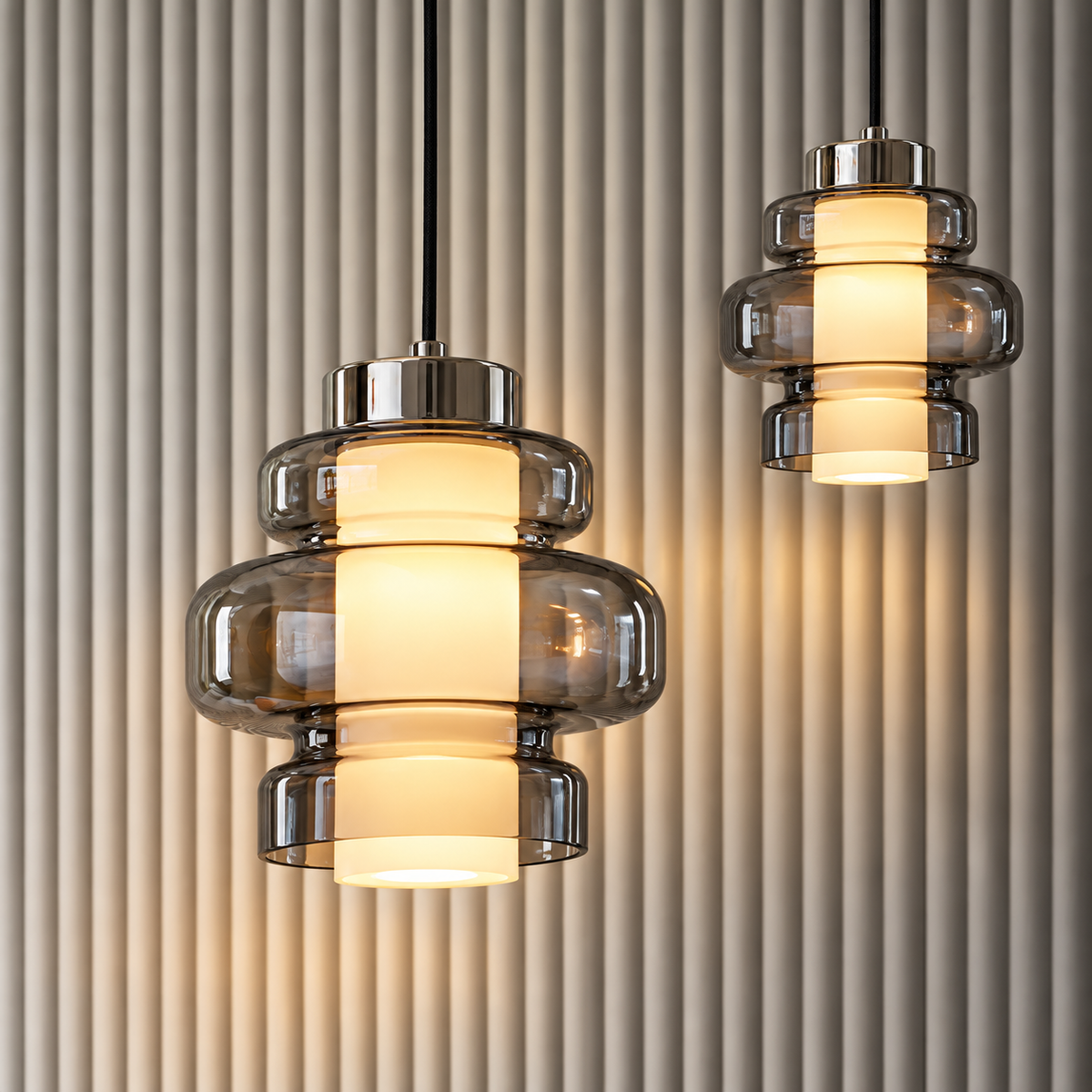 Multilayered Medieval Bauhaus Pendant Light