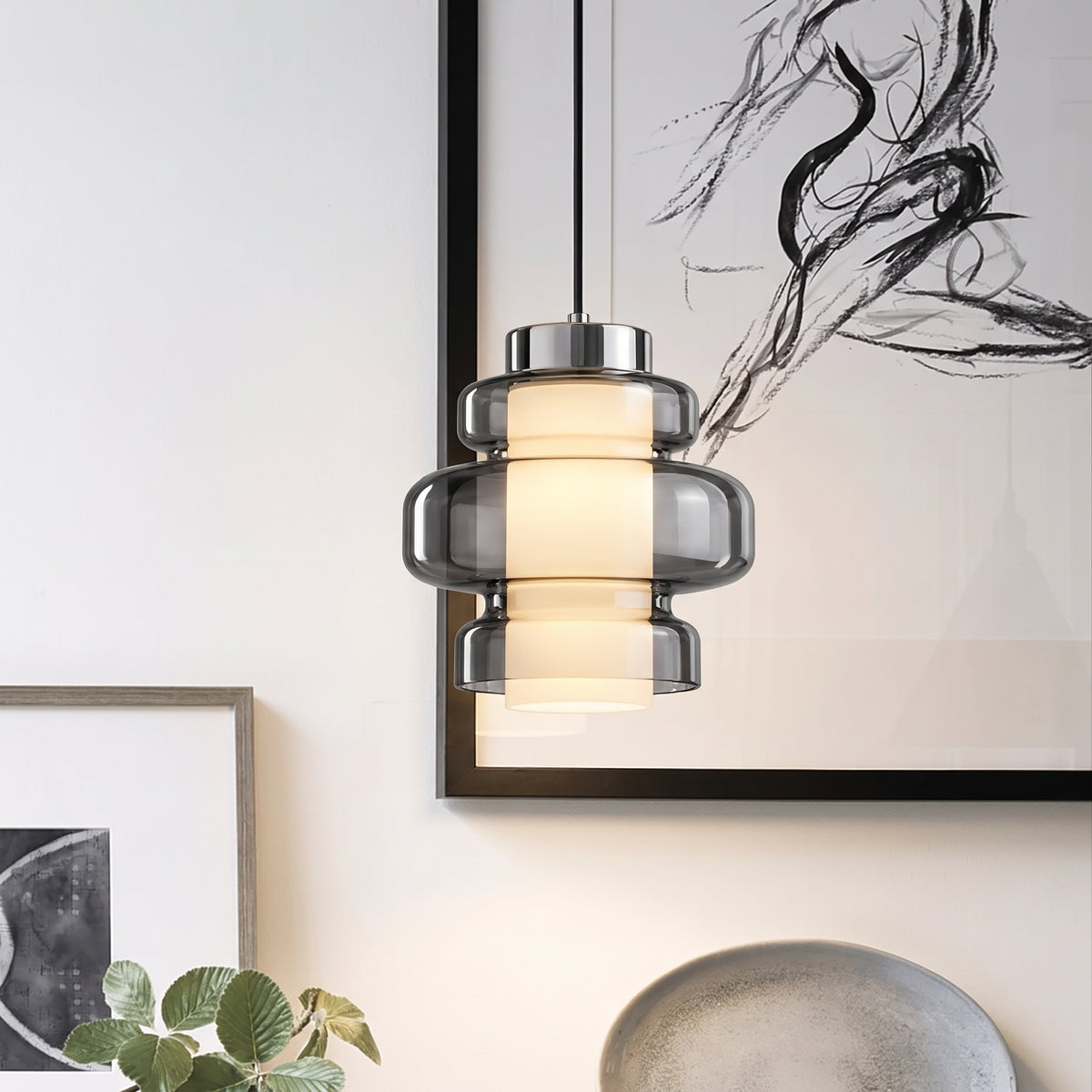 Multilayered Medieval Bauhaus Pendant Light