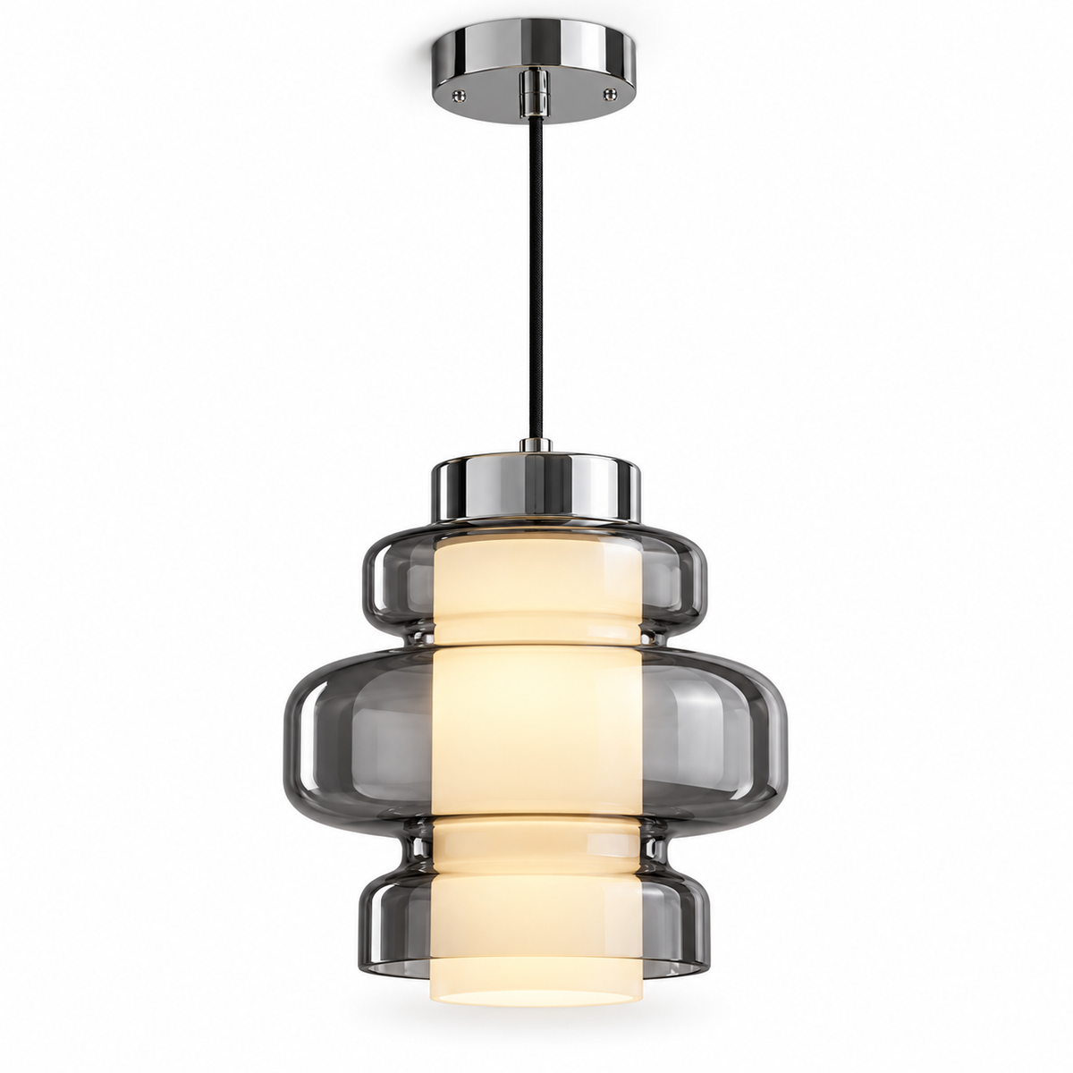 Multilayered Medieval Bauhaus Pendant Light