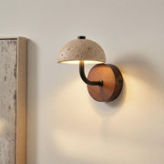 Mushroom Travertine Wall Light