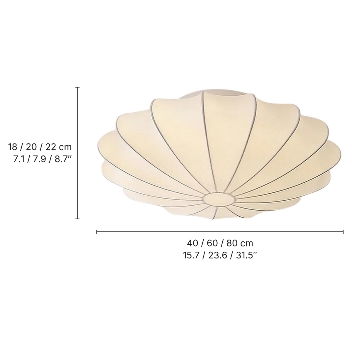 Nelson Ceiling Light dimensions