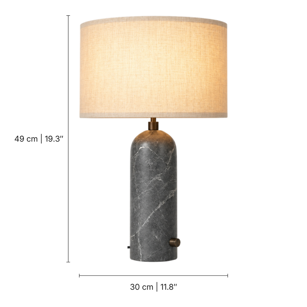 Nimbus Marble Silk Table Lamp