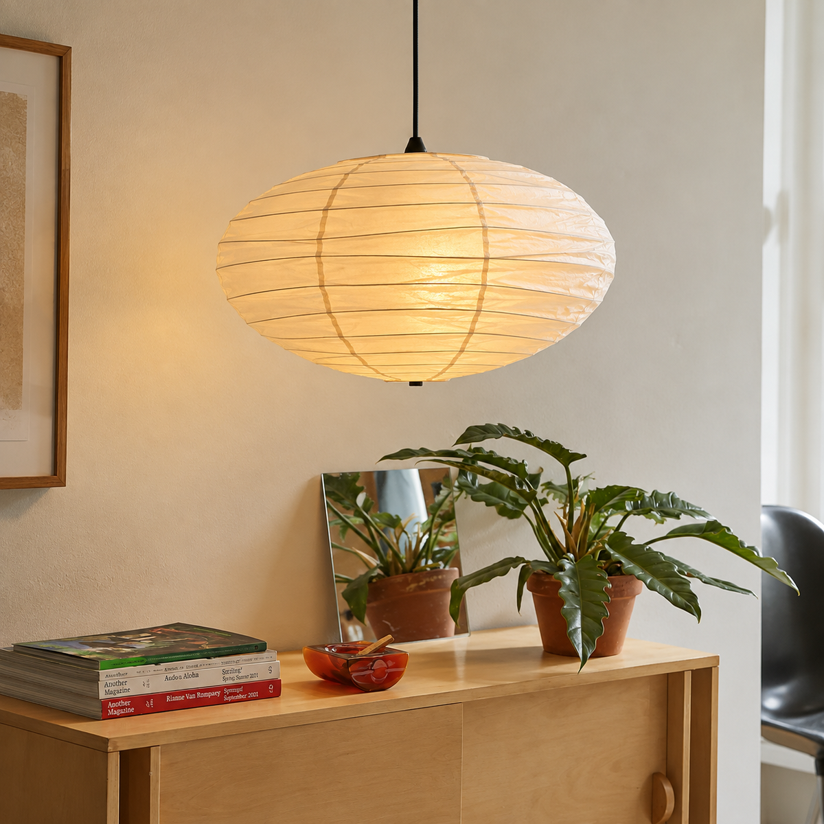 Noguchi Paper Pendant Light