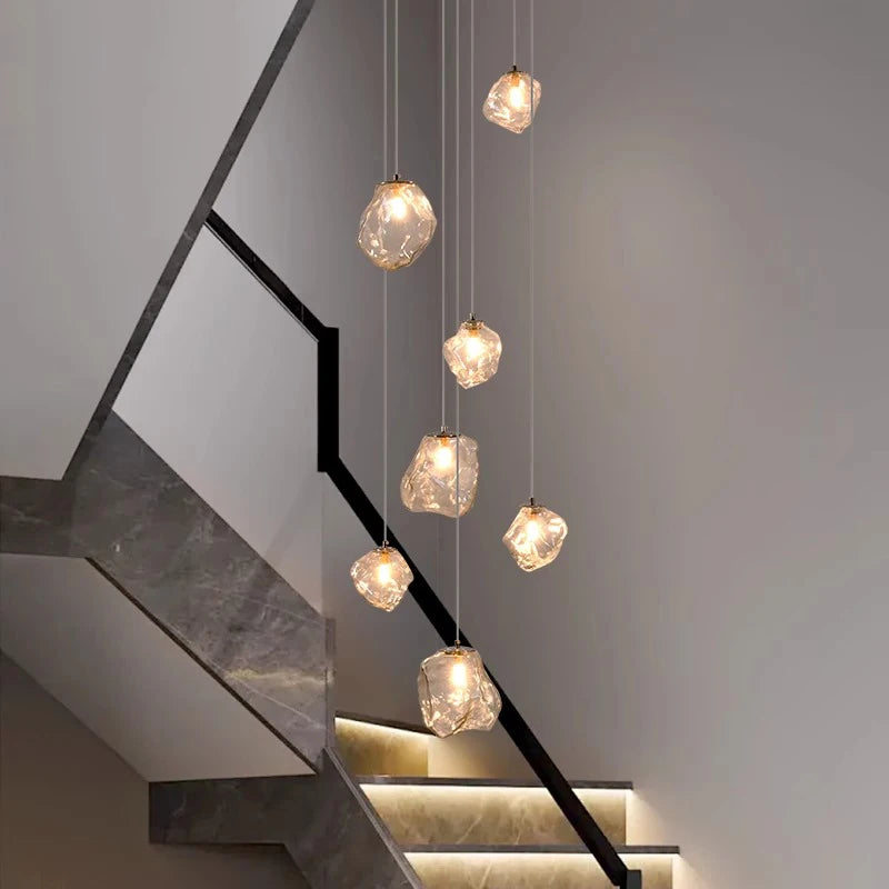 Nordic Villa Staircase Chandelier
