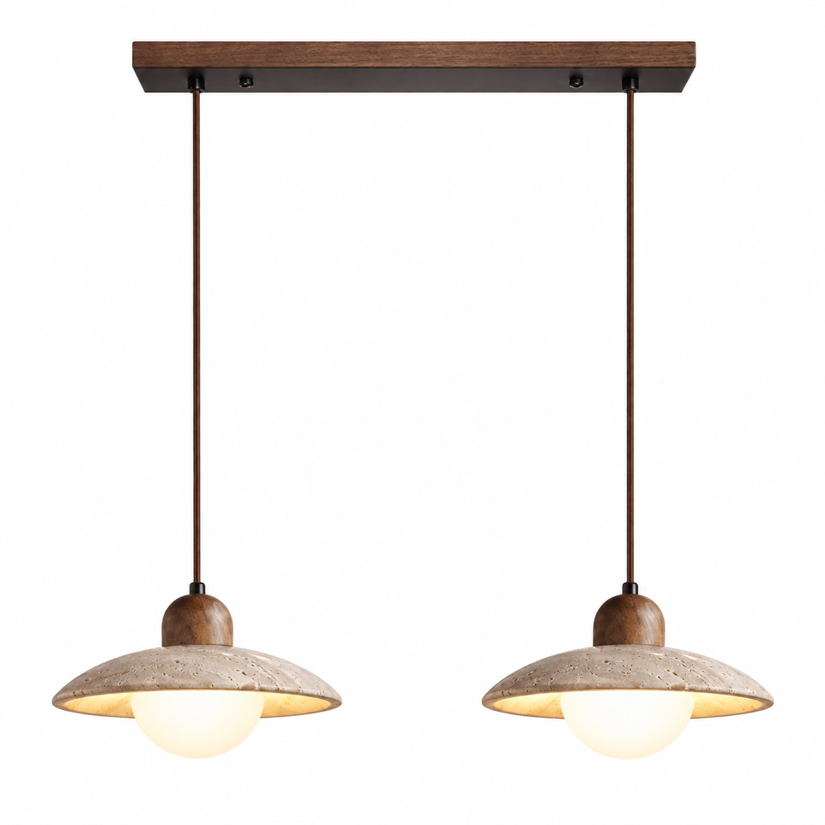 Osla 2/3 Head Travertine Pendant Light