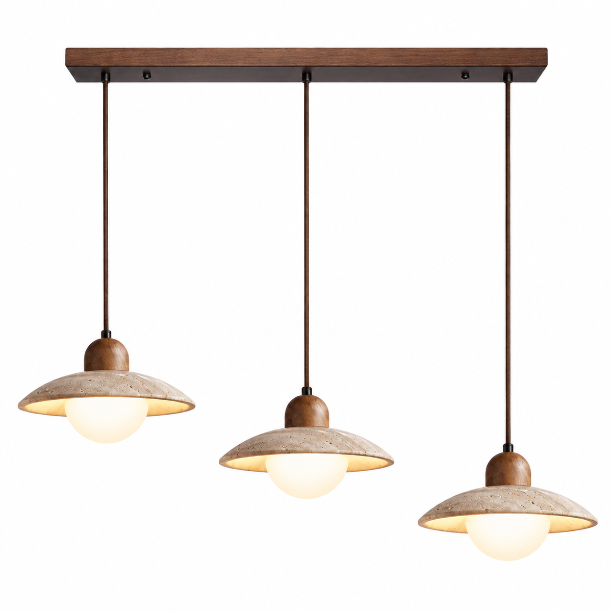 Osla 2/3 Head Travertine Pendant Light