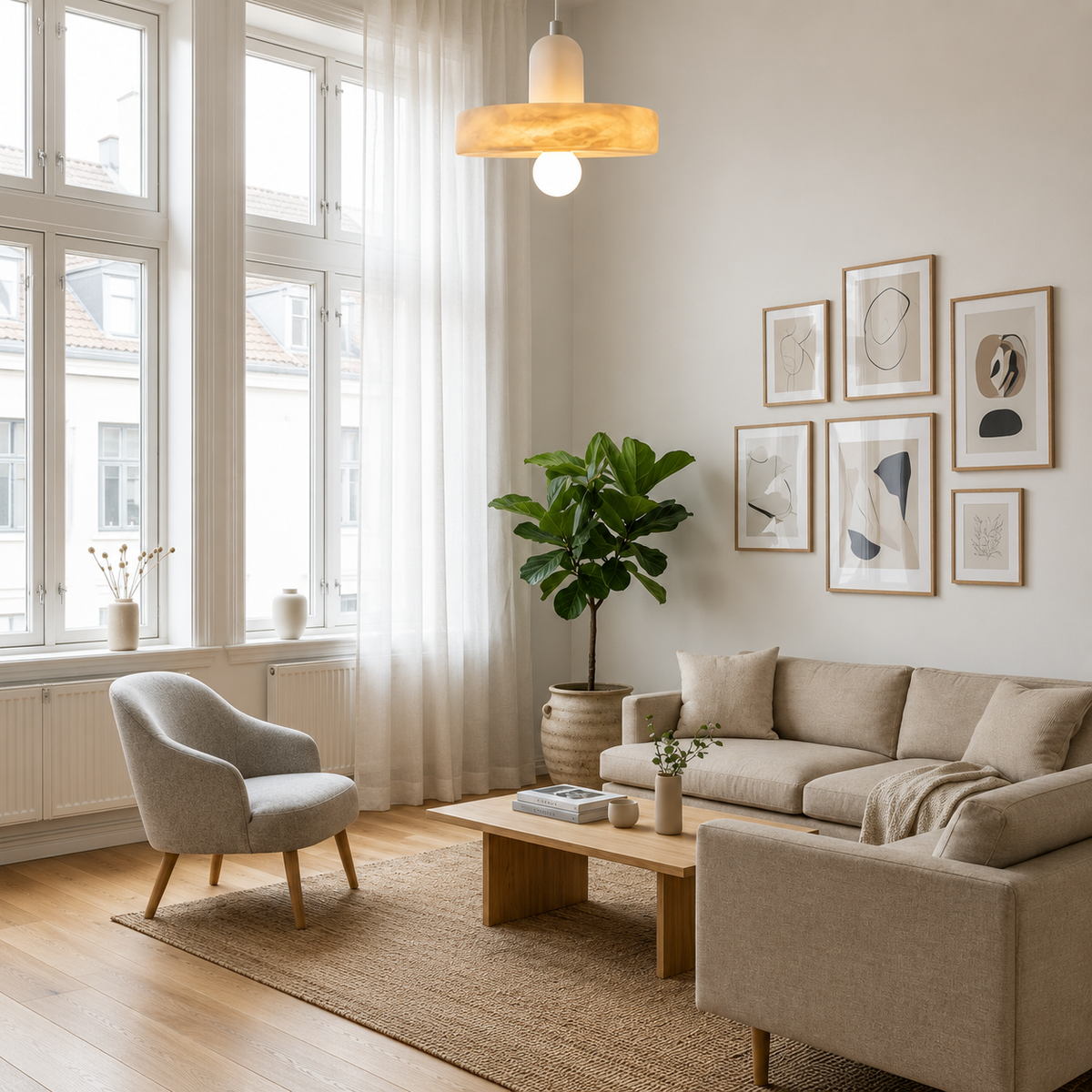 Pafos Marble Pendant Light