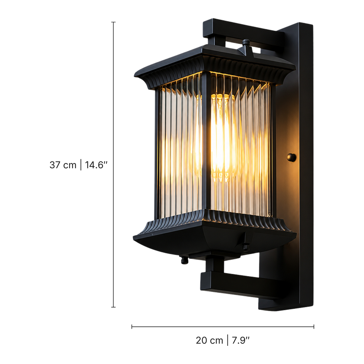 Pavo's Outdoor Wall Light dimensions