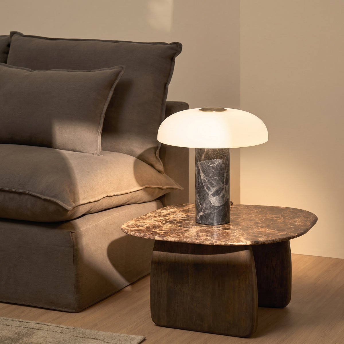 Pelar Marble Glass Table Lamp