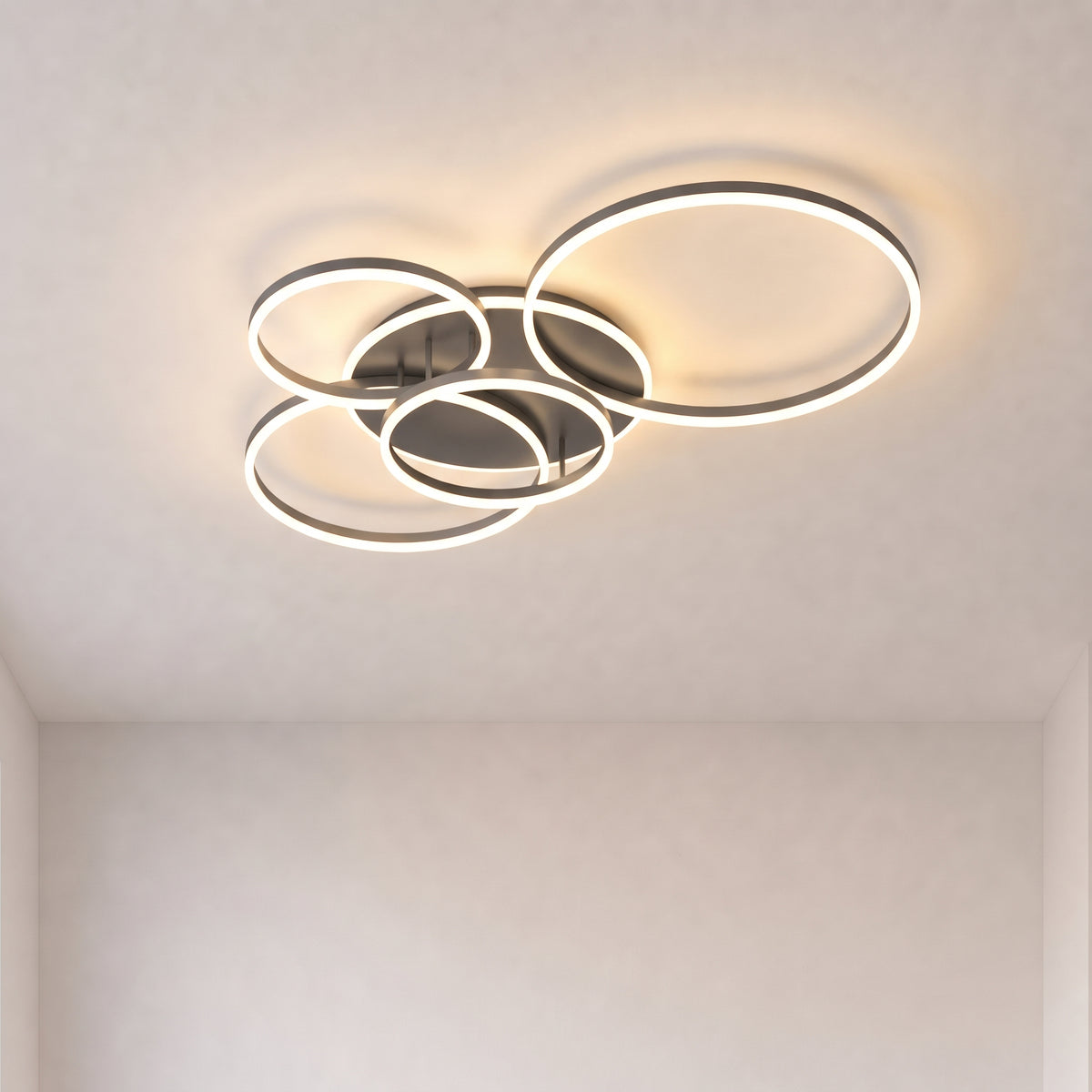 Randale's Black Ceiling Light With Remote Dimmer