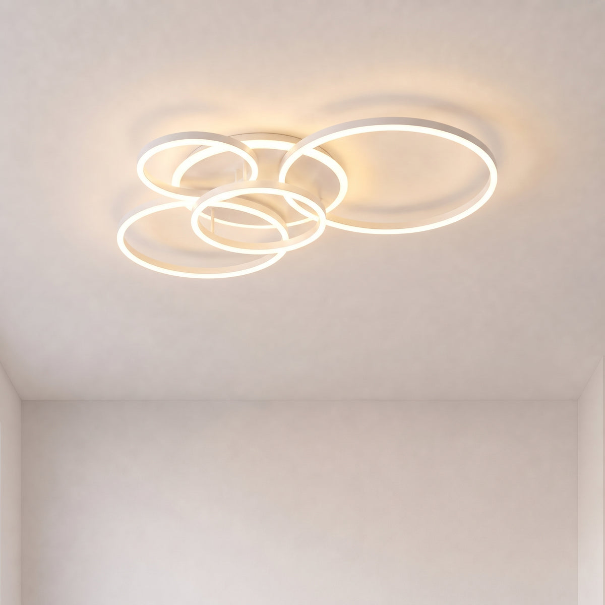 Randale's White Ceiling Light With Remote Dimmer