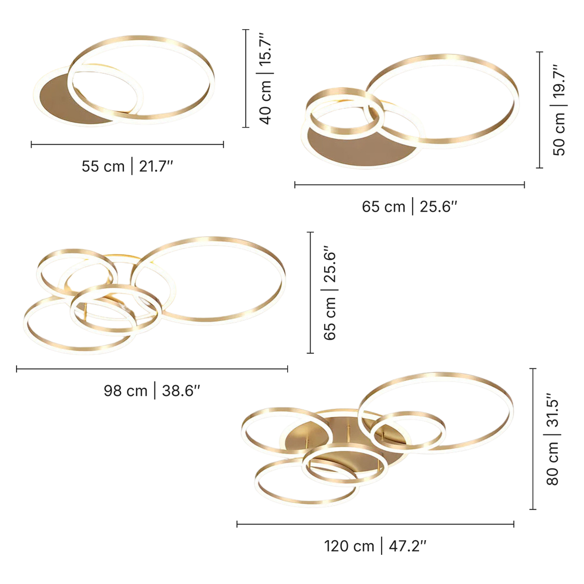 Randale's Ceiling Light dimensions