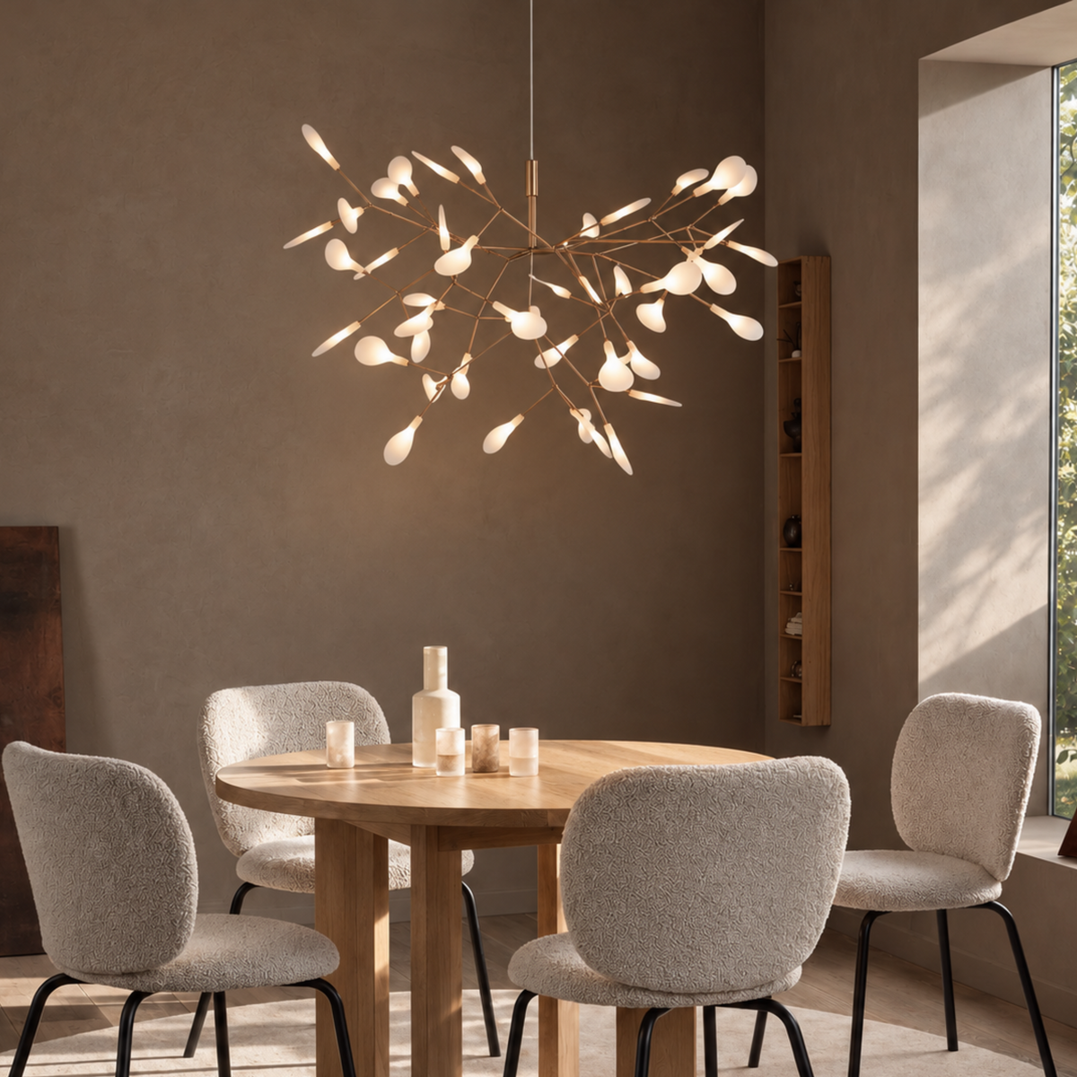 Firefly Pendelleuchte in Roségold
