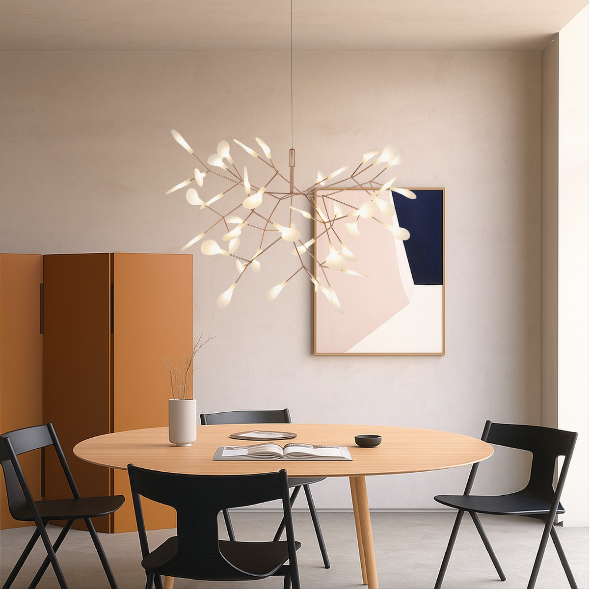 Firefly Pendelleuchte in Roségold