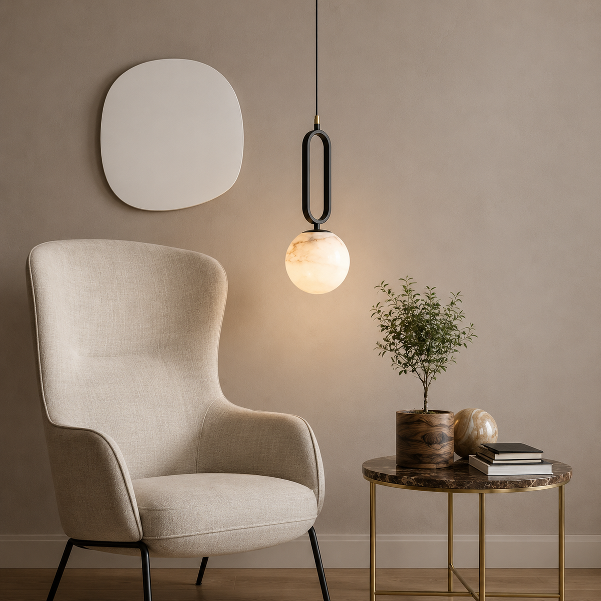 Sandio Marble Pendant Light