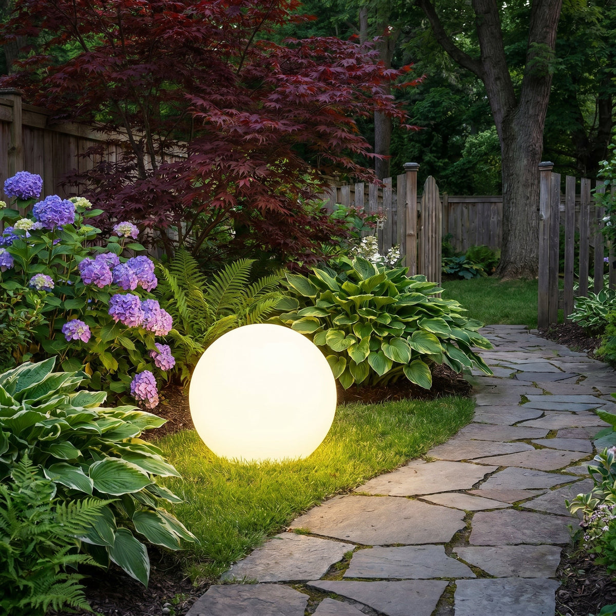 Solcellehavekugle – trådløs udendørslampe