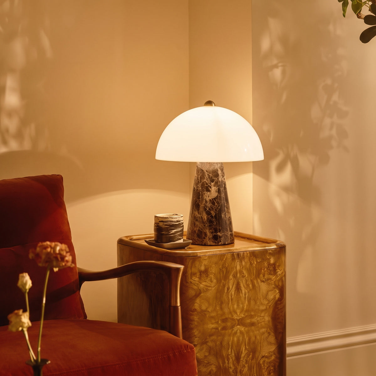 Solid Marble Table Lamp