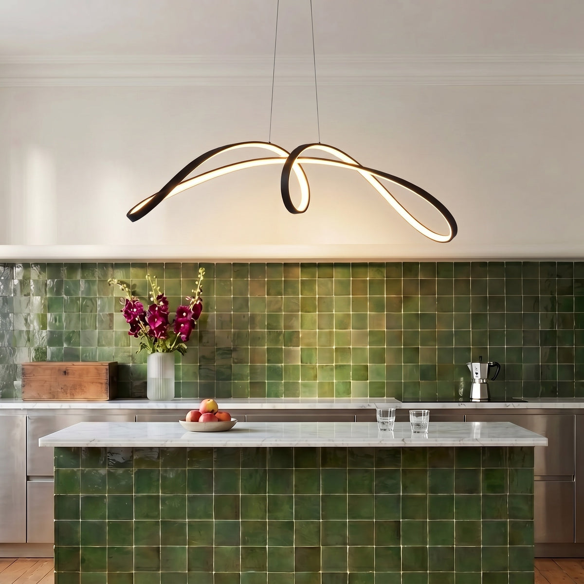 Spiral Kitchen Table Pendant Light