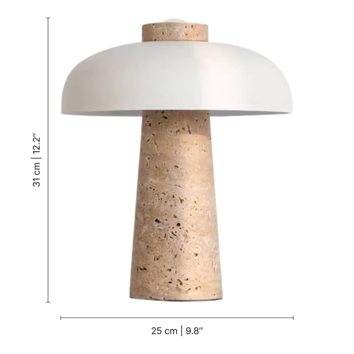 Travertine Designer Table Lamp