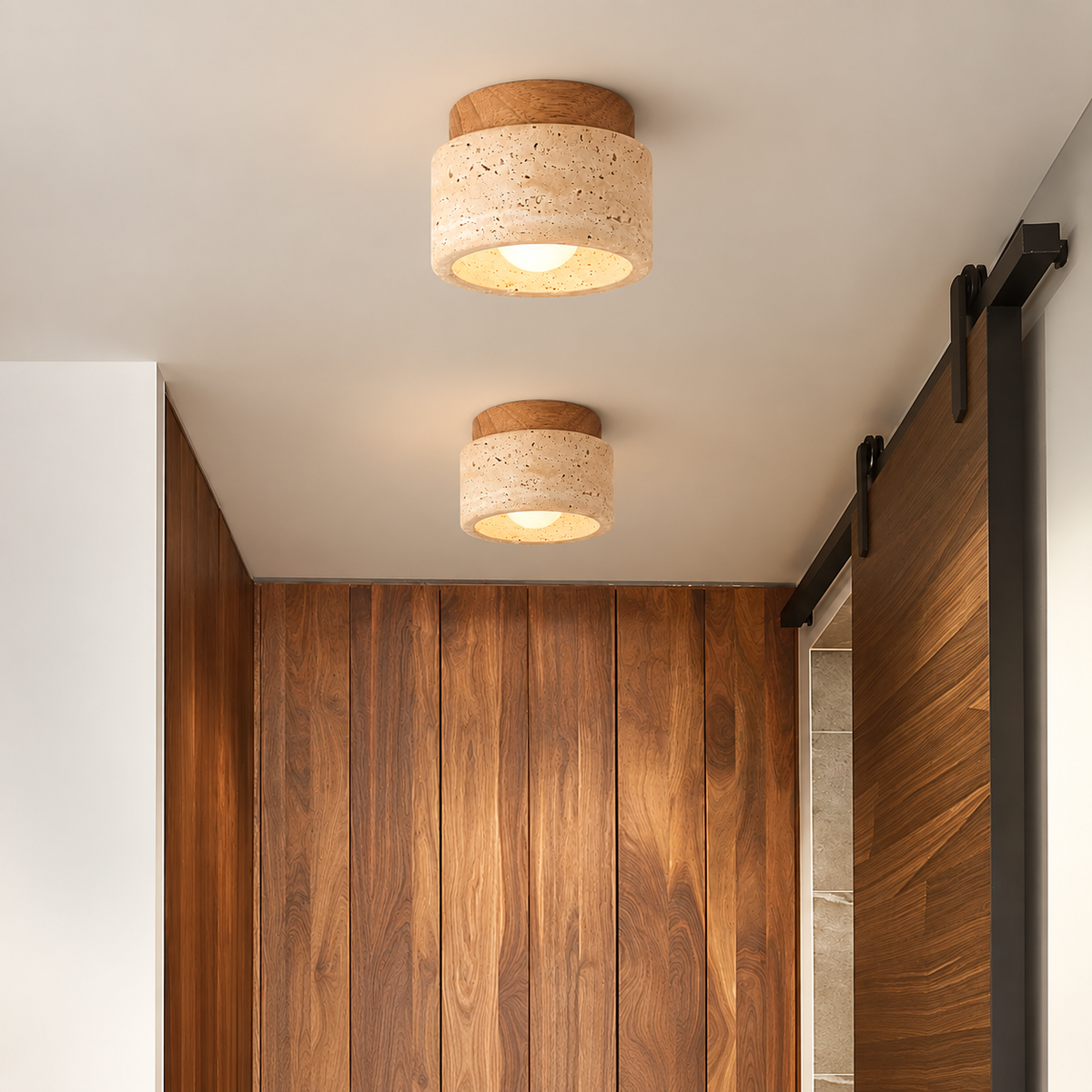Travertine spot light