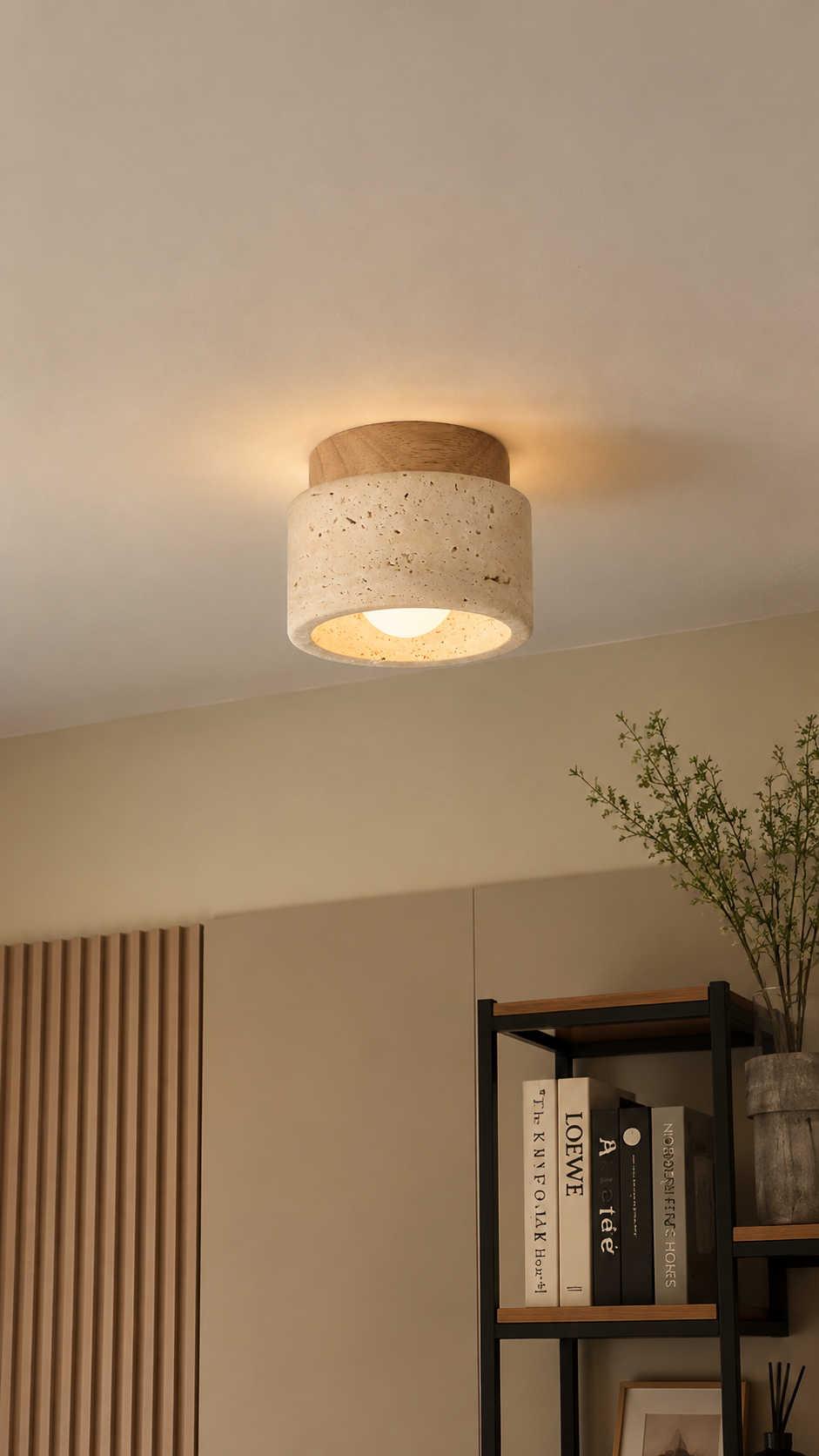 Travertine spot light