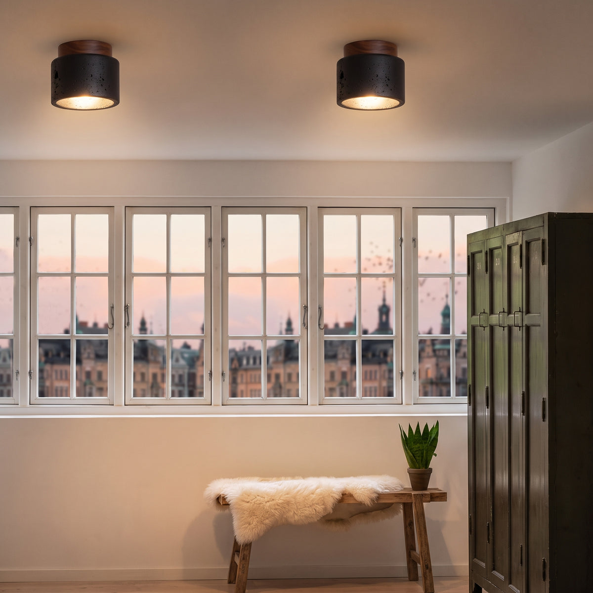 Travertine spot light