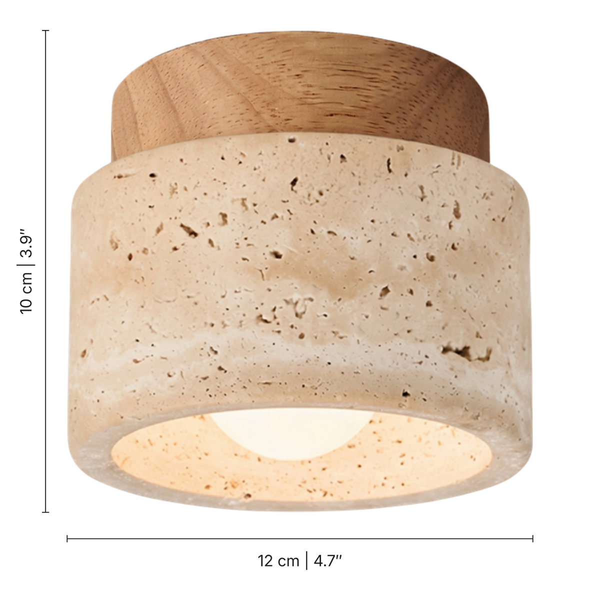 Travertine spot light