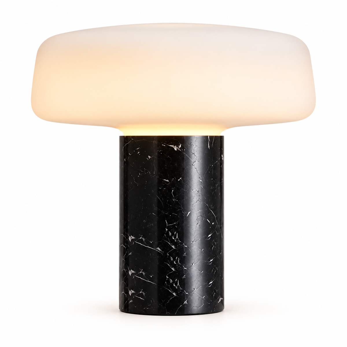 Velka dansk marmorbordlampe