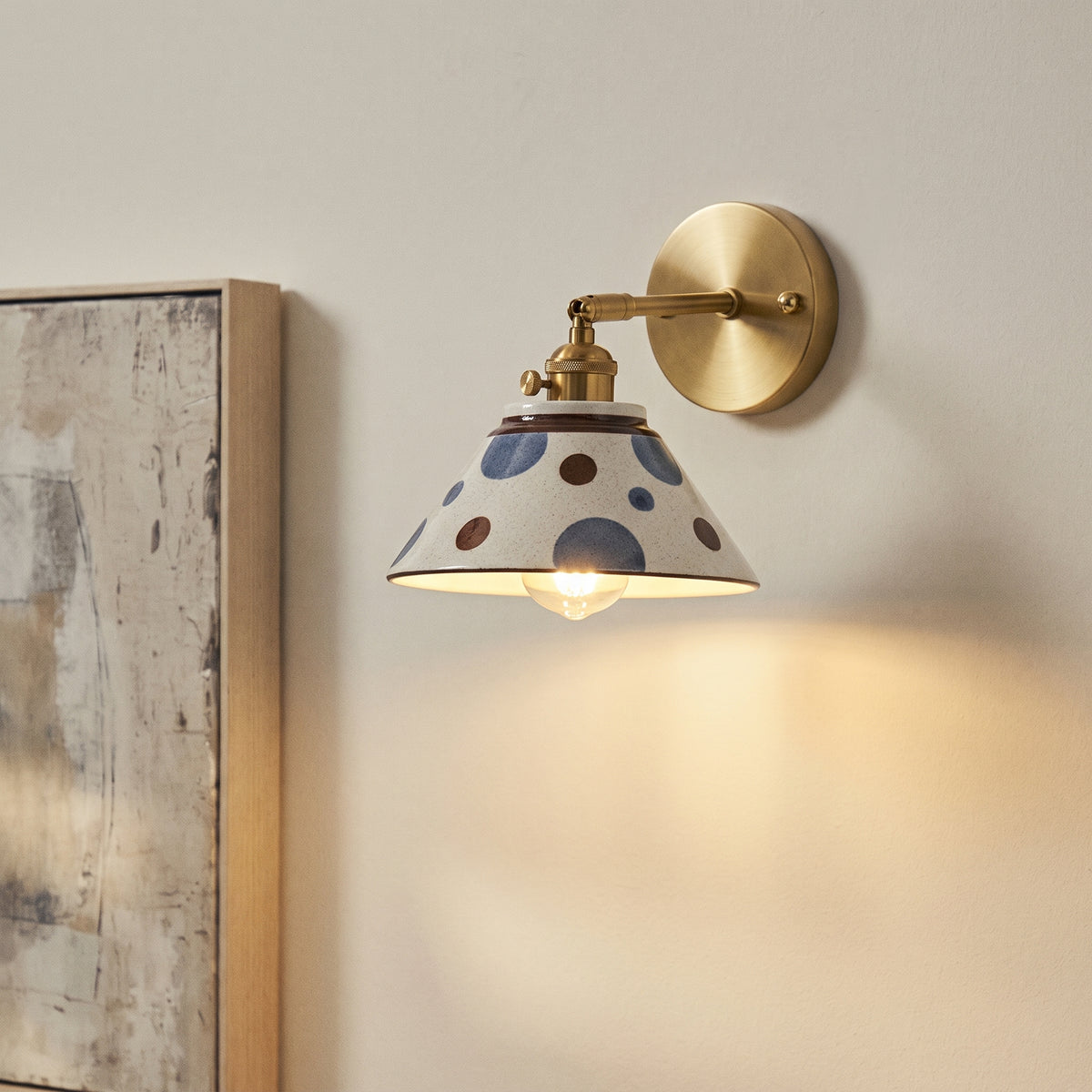 Vintage Ceramic Wall Light