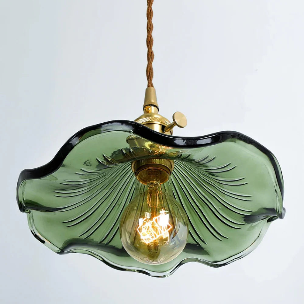Vintage Hibiscus Pendant Light