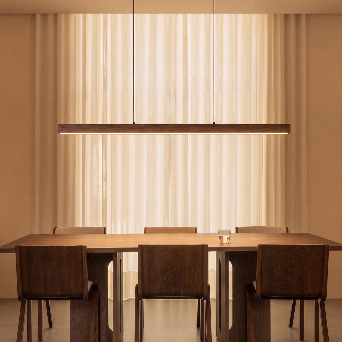 Walnut Bar Pendant Light