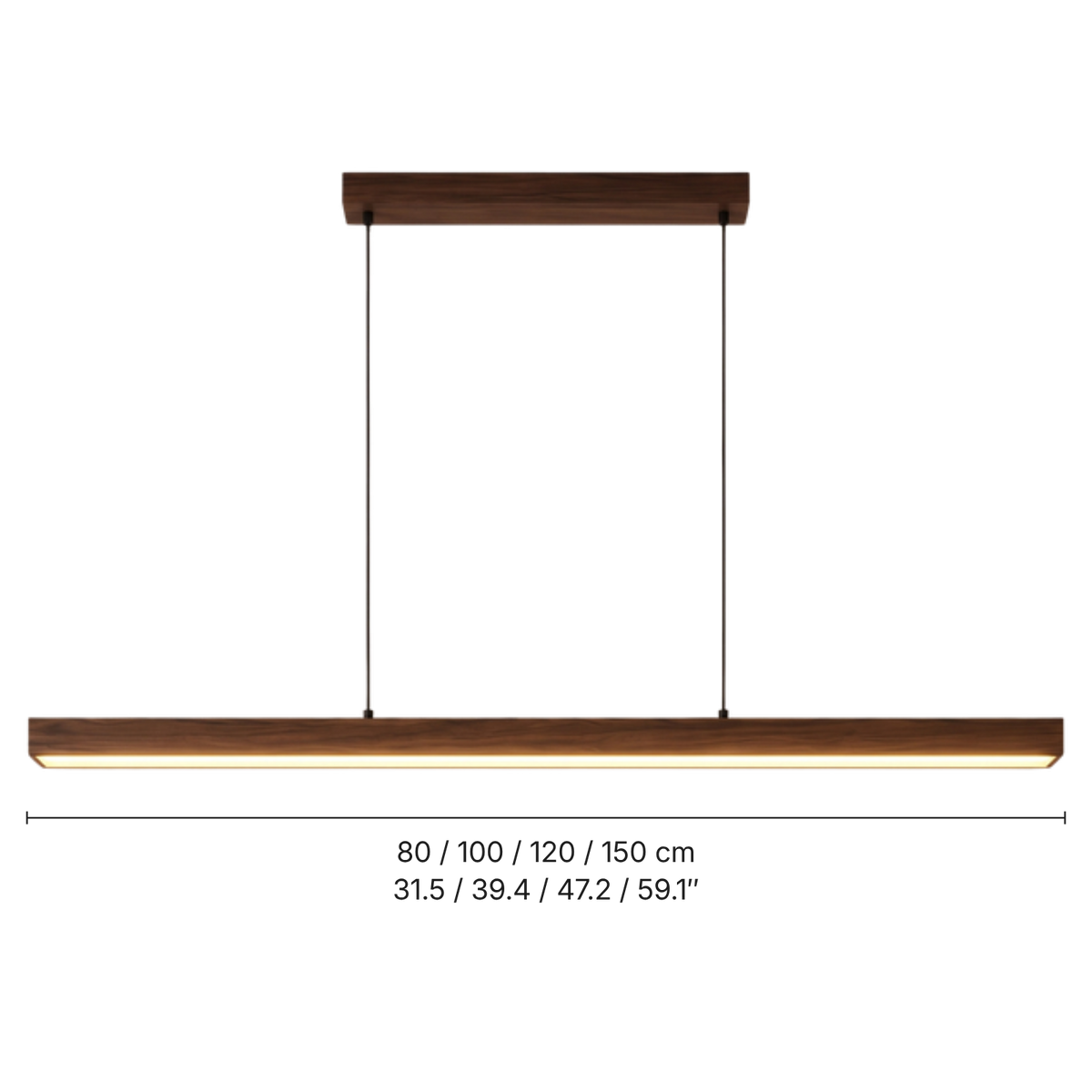 Walnut Bar Pendant Light